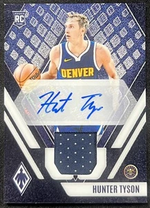 2023-24 Panini Phoenix Hunter Tyson Black FOTL Rookie Patch Auto /17 Nuggets NBA - Picture 1 of 2
