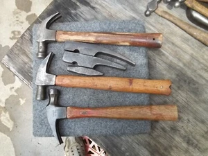 6 Vintage Tool Plumb Claw Brick Hammer Fayette R Plumb Tack - Picture 1 of 10