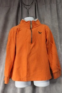 Carters Boy's Orange Fleece Long Sleeve 1/4 Zip Sweater High Neck Size 6 - Picture 1 of 3