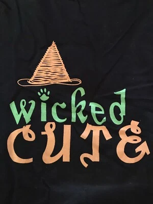 ZACK AND ZOEY Zack & Zoey "Wicked Cute" Print Dog Tee Stay Dry Belly Verity of Sizes New