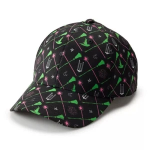 Wicked The Movie, Women's Baseball Cap. All Over Witch Print. Black Multi. - Picture 1 of 2