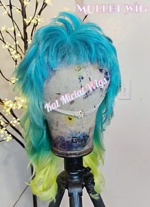 Modern Mullet Closure Wig 🩵💚 Perfect for summer ☀️ 100% Remy human hair  - Picture 1 of 12