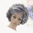 Wavy Short Synthetic Mother Wigs Halloween Old Lady Wigs Masquerade Dress Up Wig