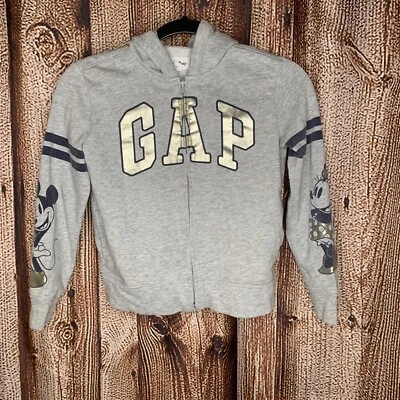 Sudadera con Capucha Gap Kids Disney Mickey & Minnie Mouse Gris Y Dorado Talla Mediana (8) Foto 1 de 4
