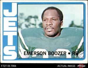 1972 Topps #322 Emerson Boozer Jets Maryland Eastern Shore 4.5 - VG/EX+