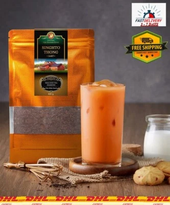 2X TÉ HELADO TAILANDÉS PREMIUM auténtico TÉ NEGRO FRÍO CALIENTE mezcla especias hecho a mano Foto 1 de 4