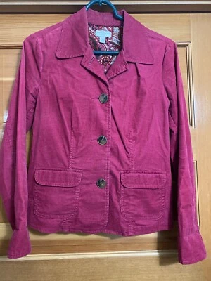 Charter Club Blazer  Size PP Womens Petite Button Front Magenta Corduroy Jacket - Image 1 of 3