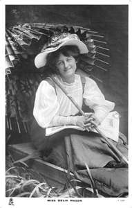 Raphael Tuck Series Miss Delia Mason Celebrities of the Stage RPPC - Picture 1 of 2