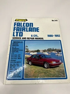 Falcon / Fairlane / LTD (1988-1992) Gregory's Service and Repair Manual No 245 - Picture 1 of 9
