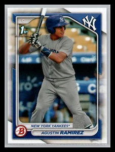 Papel Bowman #BP-85 2024 Agustín Ramírez 1st Bowman Yankees de Nueva York - Imagen 1 de 2