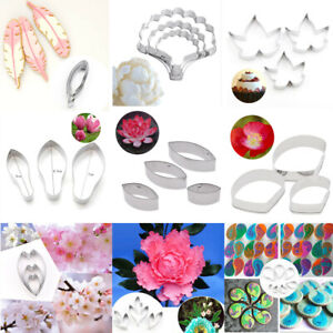 Stainless Steel Flower Petal Leaf Cutting Molds Polymer Clay Cutter DIY Baking