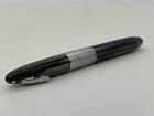 Vintage Sheaffer White Dot Black / Grey Striated Fountain Pen 14k Gold Nib