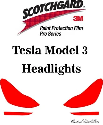 3M Scotchgard Paint Protection Pro Series 2019 2020 2021 2022 2023 Tesla Model 3 - Image 1 of 3