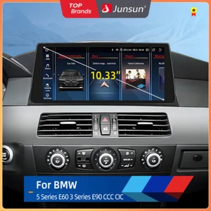 4+32GB Android 13 Autoradio CarPlay 8-Kern GPS Navi für BMW 5er E60 E61 CIC CCC - Bild 1 von 10
