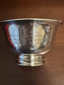1972 Dean Martin Tucson Open 1st Place Pro am Trophy Sterling Silver Phil Rodger - Picture 1 of 8