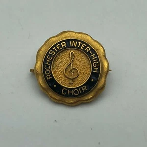Vintage Rochester Inter-High Choir Award Anstecknadel Metal Arts USA F8 - Bild 1 von 12