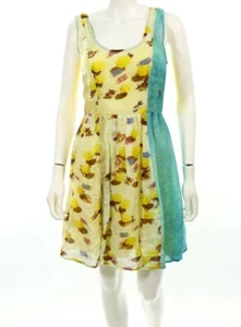 Plenty by Tracy Reese 139203 Womens Yellow Sleeveless Sun Dress Size Small - Picture 1 of 6