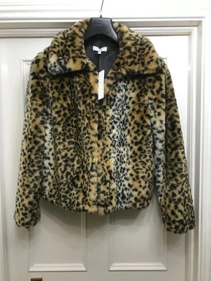 brown animal print size 10 jacket - Image 1 of 4