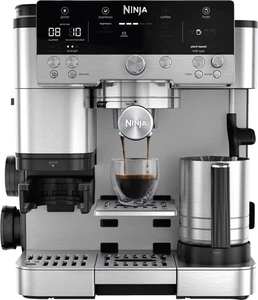 Ninja ES601EU Schwarz-Edelstahl Espresso Siebträger Maschine - Bild 1 von 2