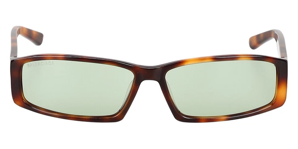 Gafas de sol Balenciaga Habana-lente verde BB0008S-002-unisex rectangulares-60-15-135 Foto 1 de 4