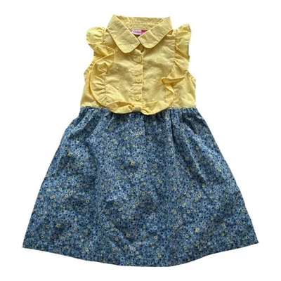 Vestido Penelope Mack Bordado Floral Lazo Niñas Talla 3T Bloomcore Cottage Foto 1 de 4