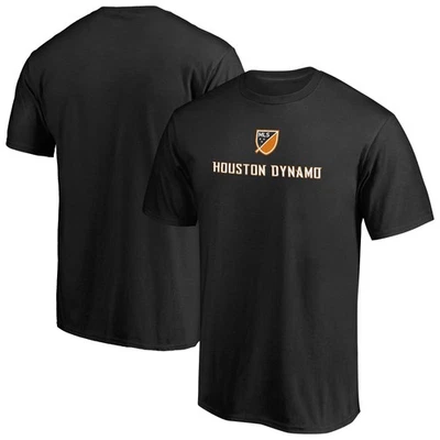 Men's Black Houston Dynamo Shielded T-Shirt - Image 1 of 3