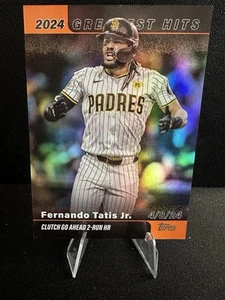 2025 Topps Fernando Tatis Jr Orange Refractor #12/25 Padres - Picture 1 of 4