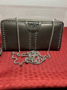 BRIGHTON ROCKMORE GELDBÖRSE MIT KETTE * ZINNFARBEN * NEU OHNE ETIKETT - Bild 1 von 5