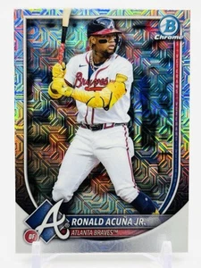 RONALD ACUNA JR - CHROME MOJO REFRACTOR #21 - 2025 Bowman Mega Box BRAVES - Picture 1 of 2