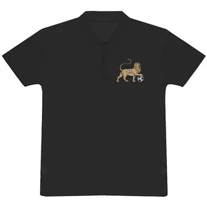 'England Lion & Football' Adult Polo Shirt / T-Shirt (PL043230) - Picture 1 of 8