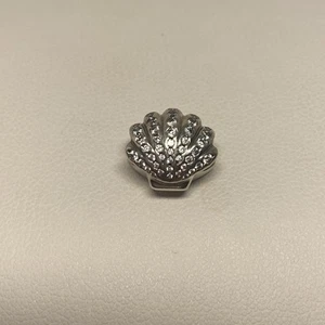 Authentic Pandora Charm, Disney Ariels Seashell Charm #791574CZ, Clear CZ Signed - Picture 1 of 3