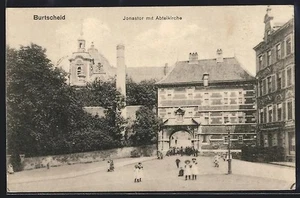 Aachen, Burtscheid, Jonastor mit Abteilkirche, Ansichtskarte 1917  - Picture 1 of 2