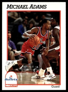 1991-92 Hoops Michael Adams Washington Bullets #443 - Foto 1 di 2
