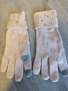 Michael Kors Cuff Gloves Pink One Size - Picture 1 of 3