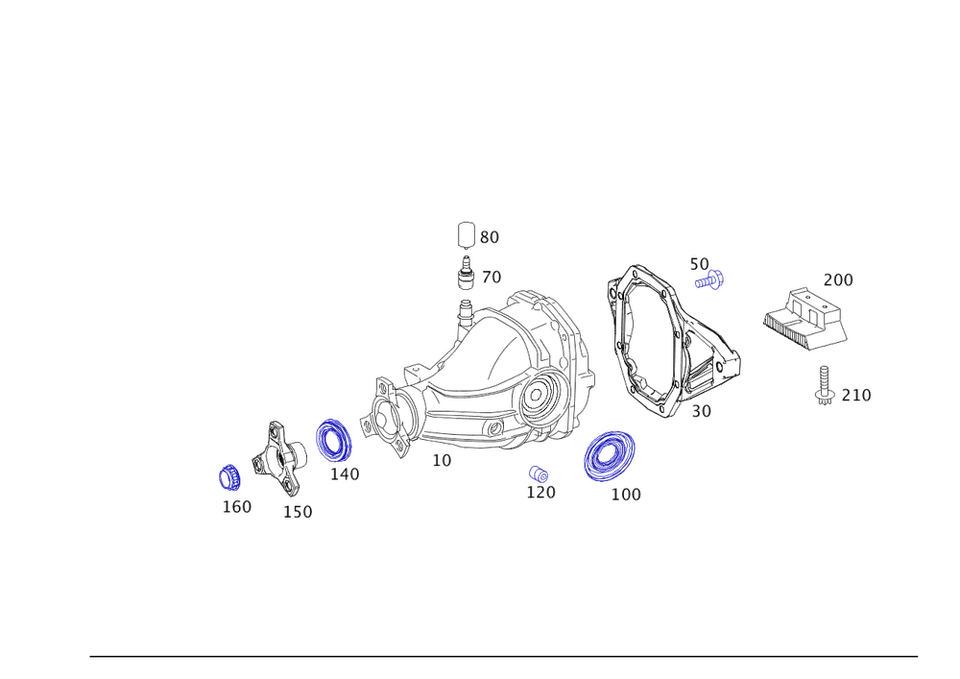 Brida de junta genuina Mercedes-Benz 212-350-00-45 Foto 1 de 1