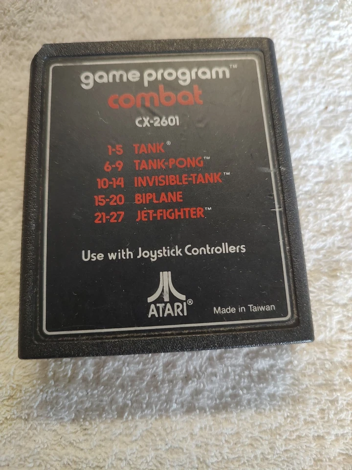 Combat ATARI CX 2601  Video Game Program Cartridge Only 1980 Vintage Atari 2600 - Image 1 of 1