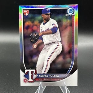 KUMAR ROCKER 2025 BOWMAN CHROME RED ROOKIE REDEMPTION RANGERS RC - Picture 1 of 2