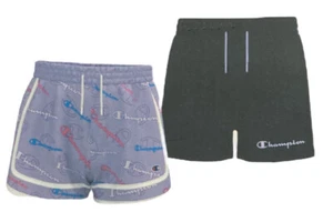 New Champion Girls' 2 Pack Active Stretch Comfort Shorts Size 10/12 Purple Black - Picture 1 of 9