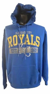 Kansas City Royals Hoodie/Sweatshirt Royal Blue, Size Large JERZEES NuBlend NWOT - Picture 1 of 13