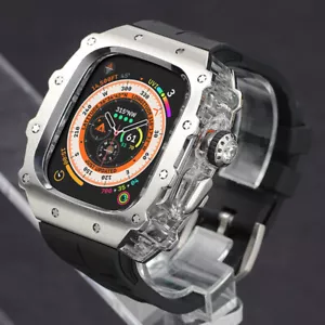 Full Schutzhülle Metall Case Silikon Armband für Apple Watch 10 46mm Armbänder - Bild 1 von 38