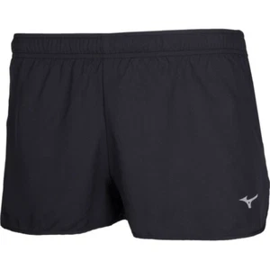 Mizuno Aero Split J2GB500299 1.5" Running Shorts Men's Black Drylite Performance - Picture 1 of 24