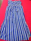 City Chic : Women's Blue Stripe Summer Maxi Dress : Size 18 [M] : Gorgeous