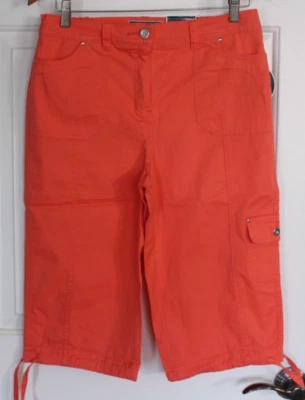 New Women's Karen Scott Coral Passion Shorts Tummy Control Size 6 - BNWT - Image 1 of 4