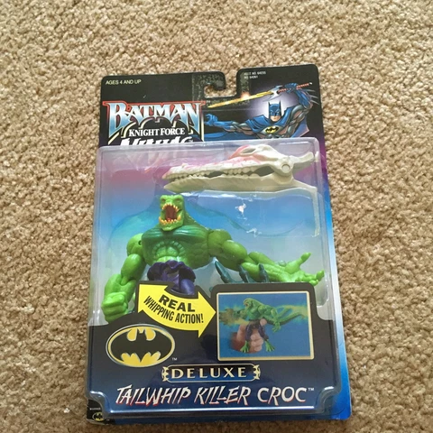1998 Kenner Batman KNIGHT FORCE NINJAS TAILWHIP KILLER CROC Deluxe Fact Sealed Cover