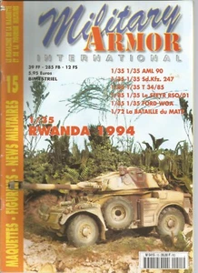 MILITARY ARMOR N°15 RWANDA 1994 / STEYR RSO/01 / FORD WOA / BATAILLE DU MATZ - Picture 1 of 2