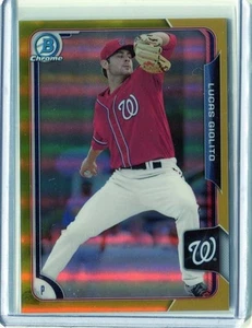 2015 Bowman Chrome Draft Lucas Giolito Gold Refractor #45/50 - Nationals!!!! - Picture 1 of 1