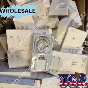 1-1000 Lot 20W PD Cable Power Adapter Type USB-C Fast Charger For iPhone iPad - Picture 1 of 17