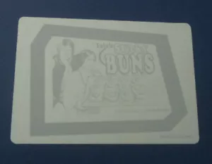 2018 LOST WACKY'S SERIES 4 LEIA'S BUNS BLACK PRINTING PLATE 1/1 STAR WARS - Picture 1 of 2