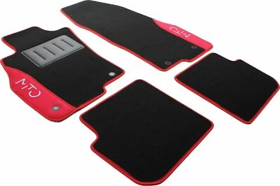 IL TAPPETO AUTO BY FABBRI 3 Tappetini Ricamati in Moquette su Misura Compatibili con Alfa Romeo Mito 2008-