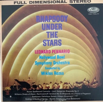 RHAPSODY UNDER THE STARS-PENNARIO-ORIGINAL CAPITOL RECORDS SP-8494 VINYL RARE - Image 1 of 2